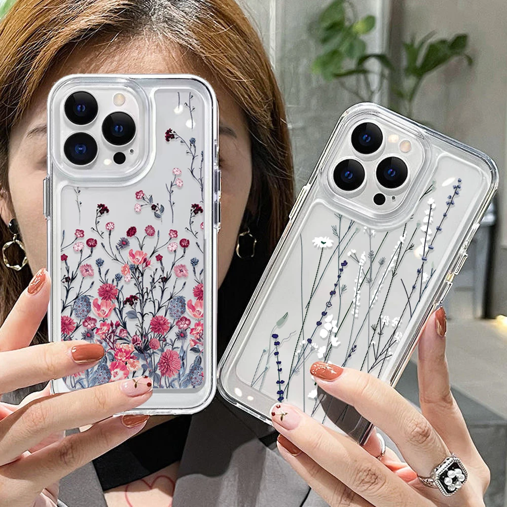 Case For Xiaomi Mi 12 Lite 12T 11T 13 11 Lite 5G NE 10T 12 t Poco X5 X4 X3 Pro F4 F3 M3 Little X3 NFC Case Lavender Flower Cover