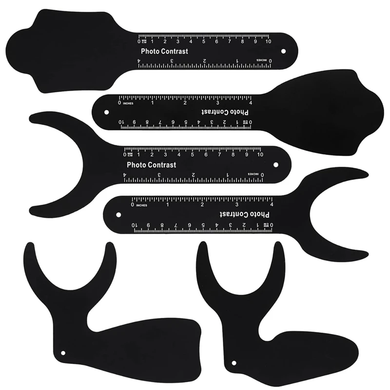 금속 사진 배경 보드 치과용 구강 내 사진 촬영, 6개입 치과 사진 배색 키트