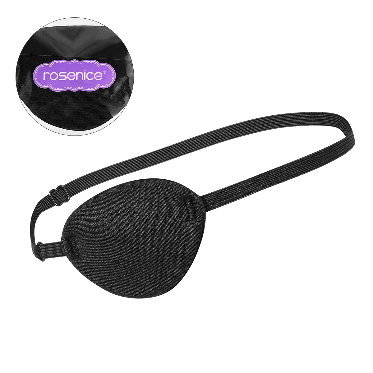 Pirate Eye Patch Single Eye Mask Adjustable Comfortable Black Adult Halloween Masquerade Party Costume