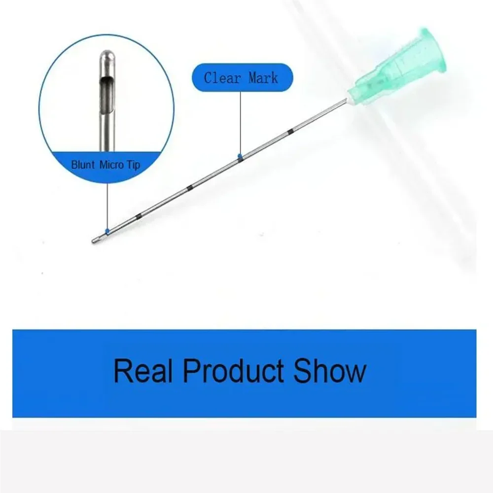 Blunt Needle Supplier Canula For Injections Tip Cannula 18G 21G 22G 23G 25G 27G 30G25MM 50MM 70MM makeup  tattoo accessories