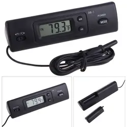 Car Thermometer LCD Display Aquarium Temperature With 2 Probe Sensor Controller Indoor Outdoor Thermostat For Vehicle DS-1