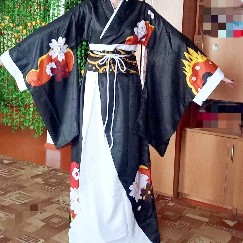 Kibutsuji Muzan Cosplay Kostüm Anime Kimetsu No Yaiba Cosplay Kostüme Frauen Kimono Uniformen Kleidung Perücke Kleider