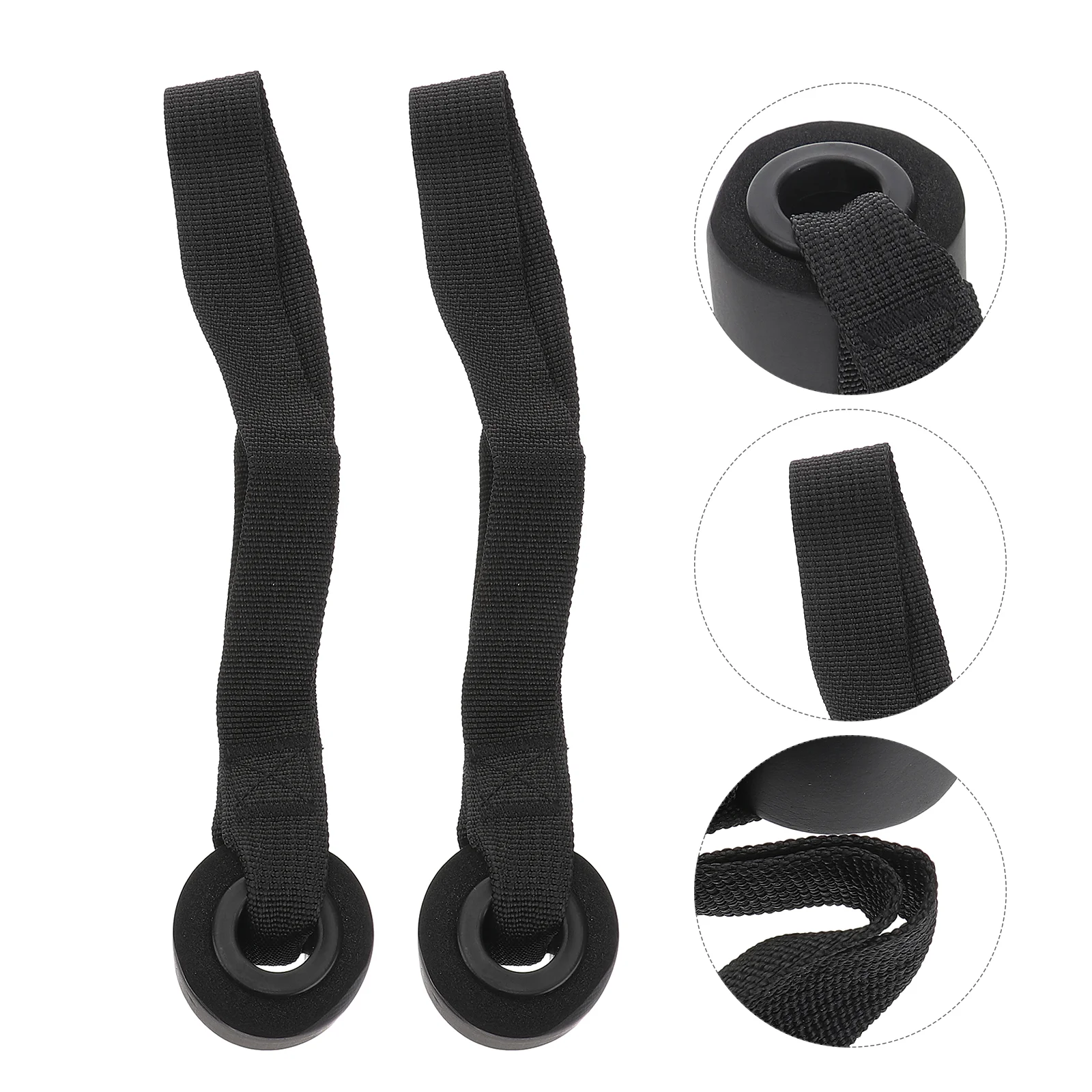 

2 Pcs Exercise Band Training Strap to Stretch Fitness Elastic Resistance Door Buckle