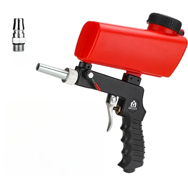 Pneumatic sandblasting gun small polishing handheld rust remover refurbished metal gun head