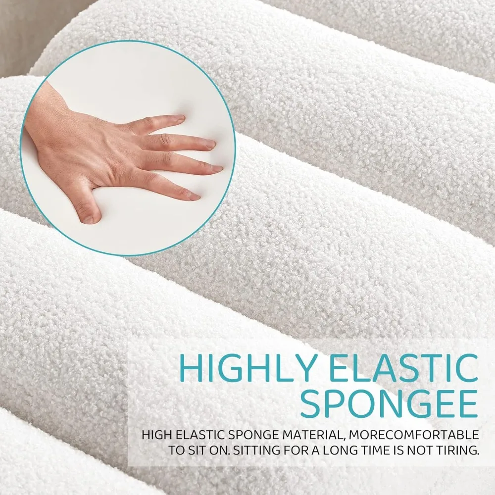 오토만 벤치 신발장 수납 신발 랙, 인조 가죽 침실 벤치, 버튼 터프팅 현관 벤치 오토만