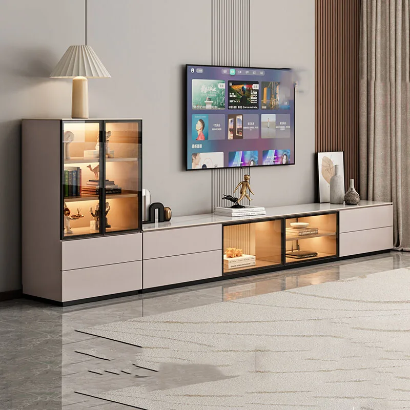 

Storage Universal Tv Stands Living Room Mobile Modern Luxury Display Drawers Tv Table Organizer Muebles Chinese Style Furniture