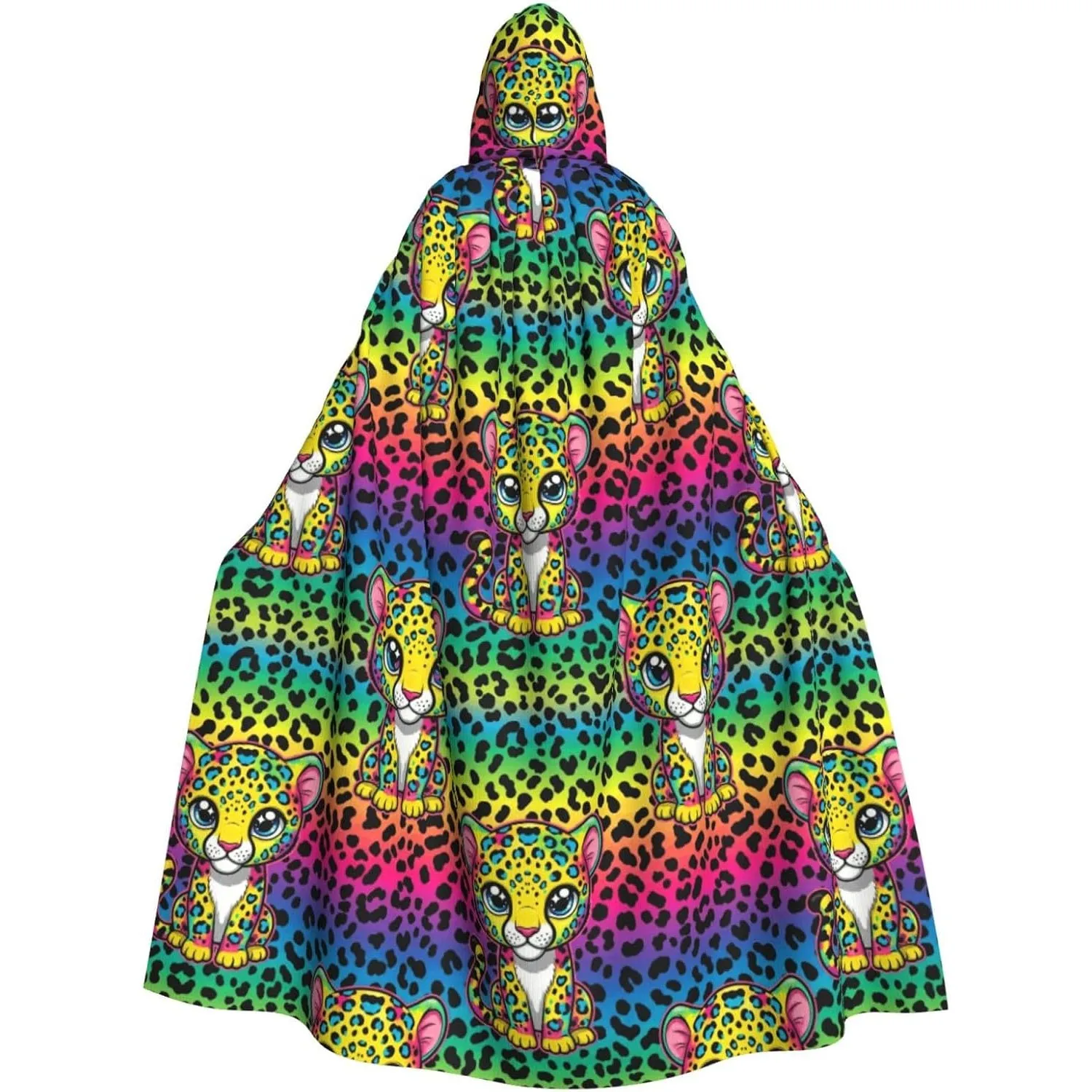 Adult Hooded Cape Cloak Soft Fabric Long Robe