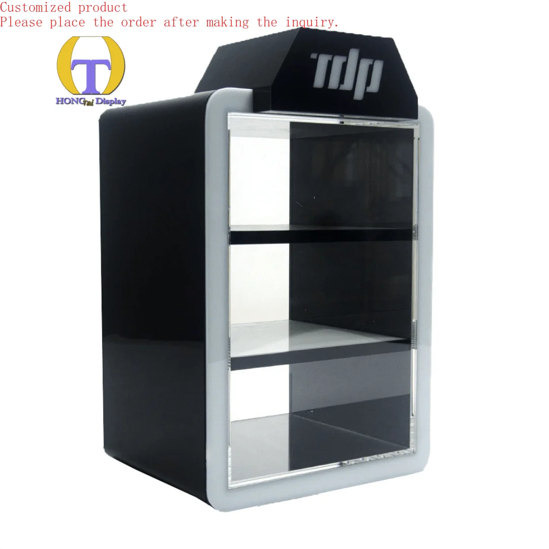 

Custom.RGB Lighting Box Logo Customize Acrylic Tobacco Display Case Popular Styles for Smoke Shop Display Stands