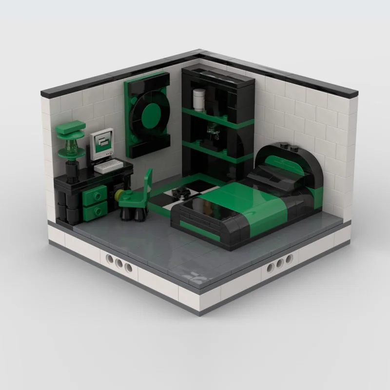 Beliebtes Filmmodell MOC Bausteine Helden-Filmszene Zimmer Modulare Technologie Kinder-Urlaubsgeschenke Zusammenbaubares Spielzeug-Set