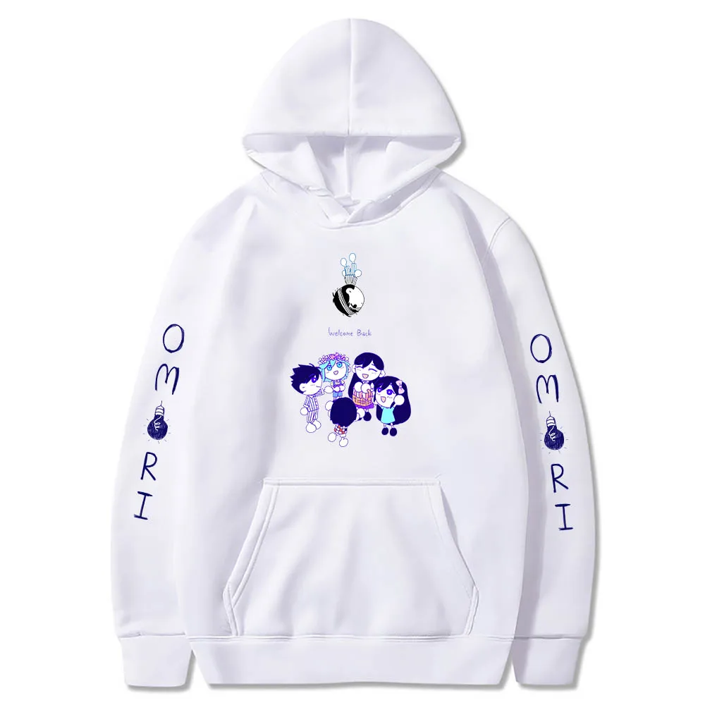 

Omori Sunny Basil Hero Mari Kel Anime Cartoon Hoodies Cute Comic Sweatshirts Aesthetic Streetwear Fleece Clothes for Men/women