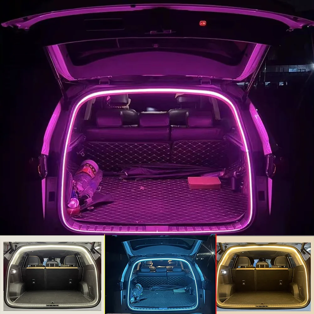 

Car Trunk Ambient Light Strip 4m 12V High Brightness Flexible Automatic Sensing DIY Car Interior Decorative Lamp