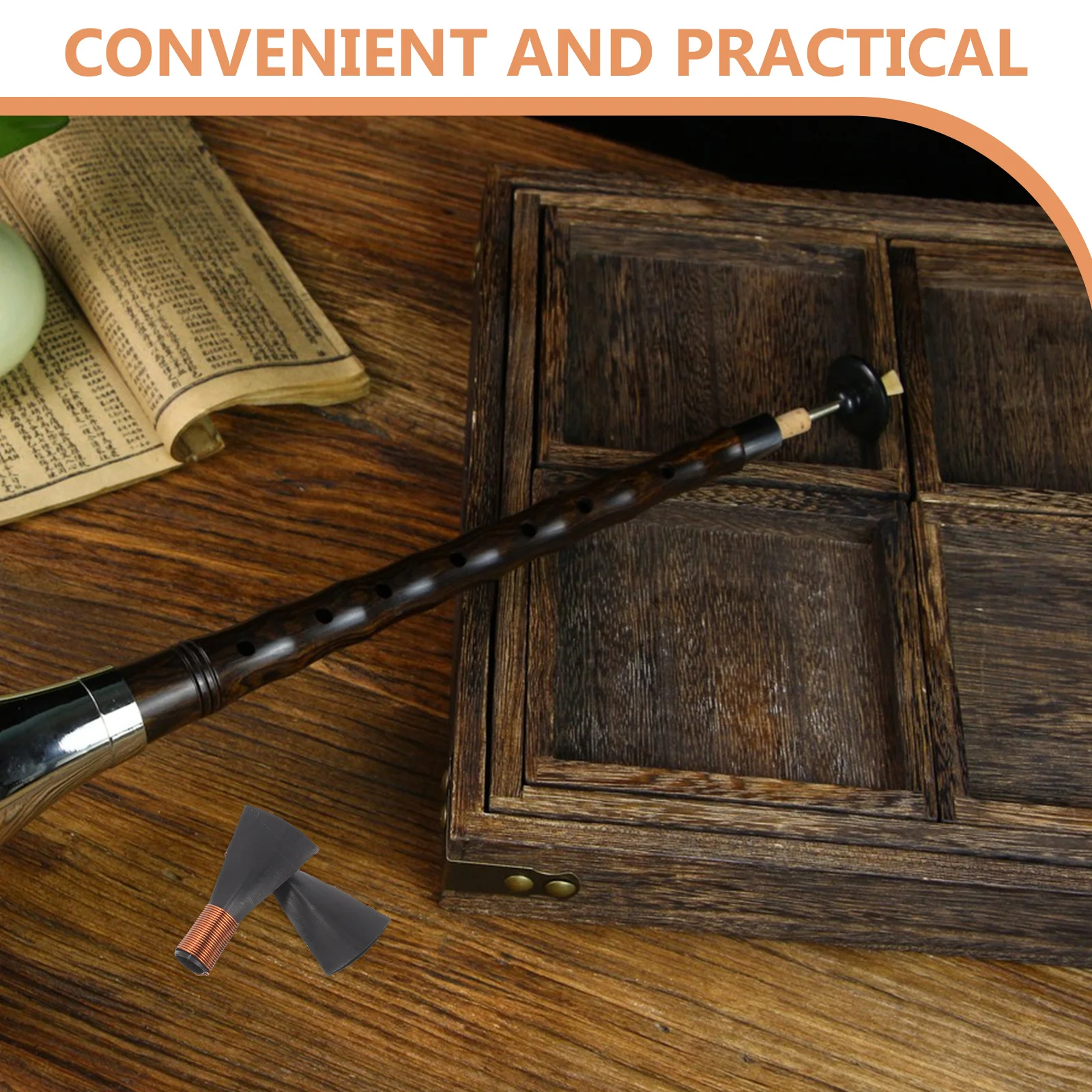 

5pcs 5 PCS Chinese Musical Instrument Reed Mouth Mouthpiece for Clarinet Plastic Reeds Suona Part Oboe