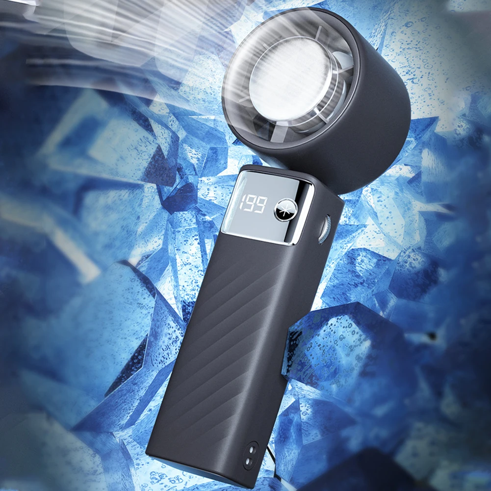 

Портативный ручной вентилятор Складной ручной вентилятор 199-ступенчатый настольный охлаждающий вентилятор USB Перезаряжаемый небольшой настольный вентилятор для кемпинга, пешего туризма, рыбалки