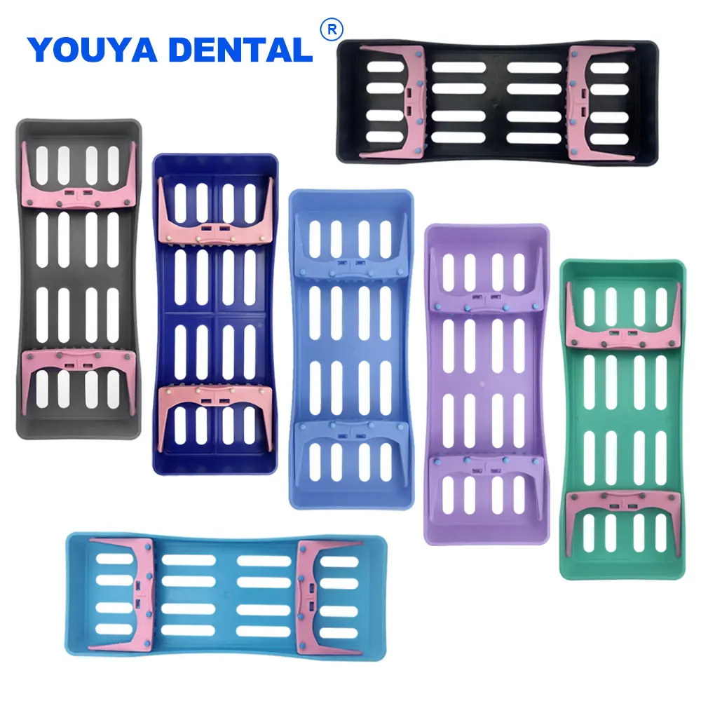 

Dental Disinfection Instrumental Plastic Placing Box 5 Slots Sterilization Tray Case Cassette Holder Dentistry Tools Storage Box