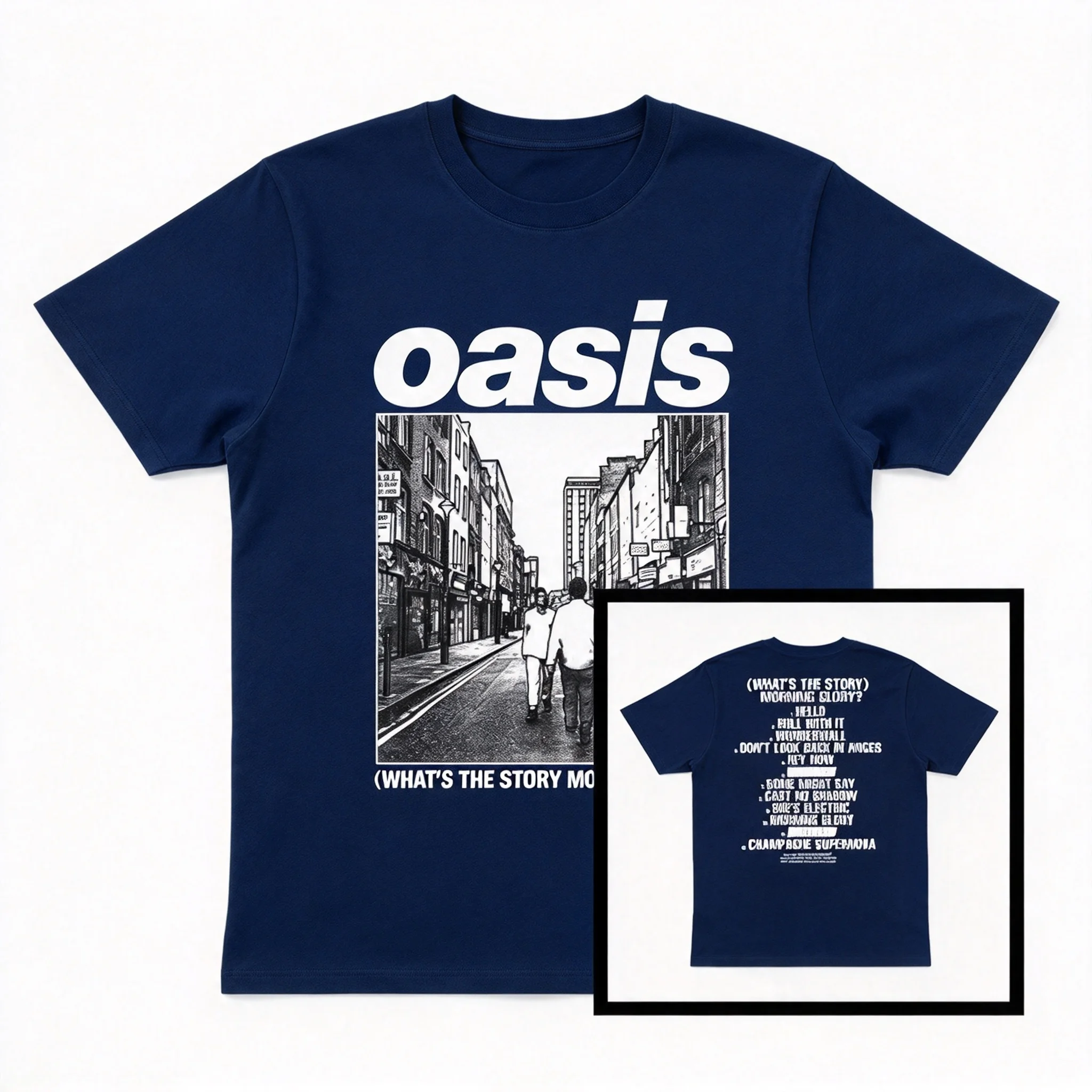 2026Oasis What’s The Story Morning Glory Album Illustrated Cotton T-Shirt Men and Women Spring Summer New Arrivals Fashion Shirt