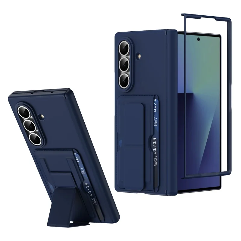 Hinge Protection For Samsung Galaxy Z Fold 8 Ultra Fold 7 6 5 Multifunctional Card Slot Bracket Phone Case With Screen Protector