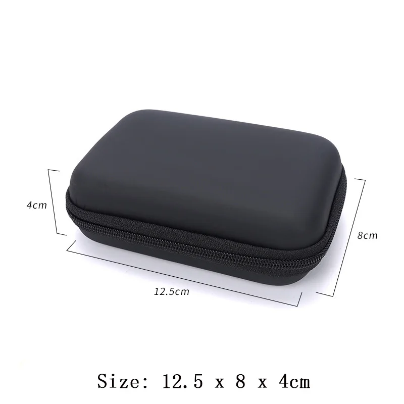 Tragbare Kopfhörer-Tasche mit Reißverschluss für Airpod Earpods KZ BA10 AS10 ES4, Ladekabel-Zubehör, Mini-Aufbewahrungstasche