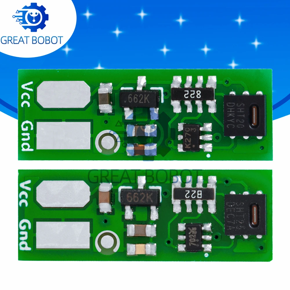 Temperature and Humidity Sensor Circuit PCB Pinboard SHT20 SHT25 Double-Sided Circuit Switch Board