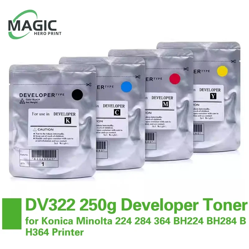 DV322 Developer Toner for Konica Minolta 224 284 364 BH224 BH284 BH364