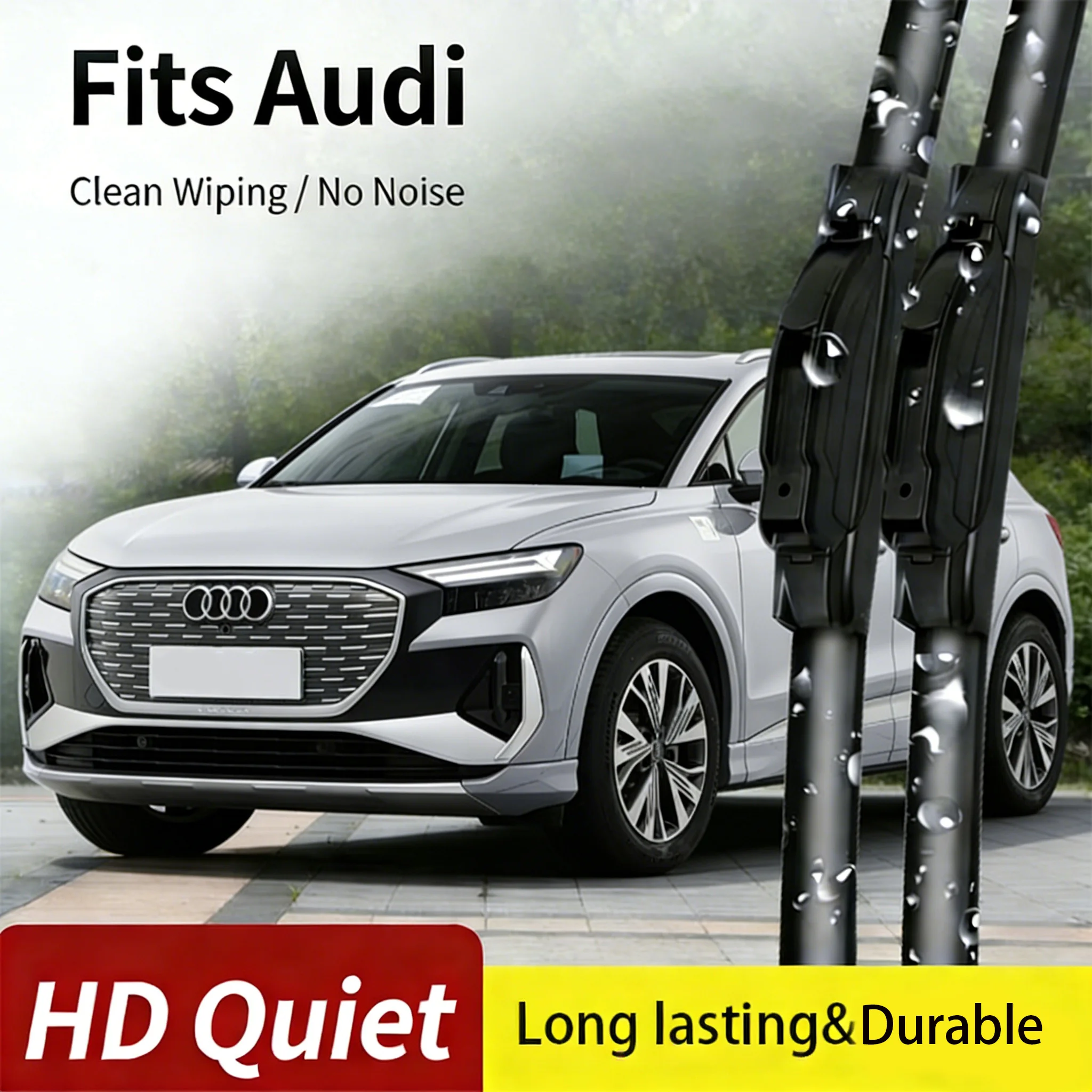 

Для Audi Q4 e-tron GT 2023: Комплект из 2 или 3 щеток стеклоочистителя лобового стекла, аксессуары для замены автомобильных дворников