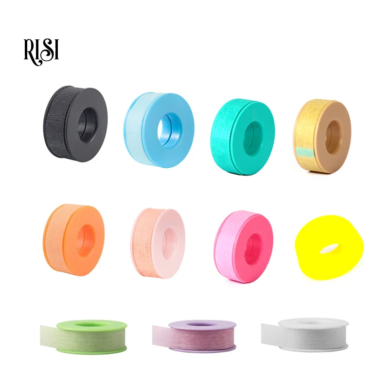 RISI Silicone Gel Tape for Lash Extensions Sensitive Multiple Non-Woven Breathable Under Eye Pad Patches Lash Tools
