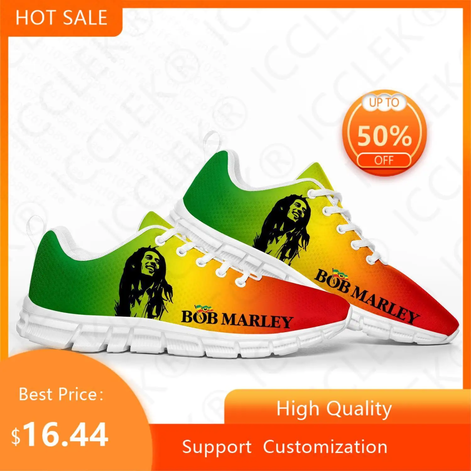 Reggae Rock Musik Star Bob Marley Sport Schuhe Herren Frauen Teenager Kinder Kinder Turnschuhe Custom Hohe Qualität Paar Schuhe