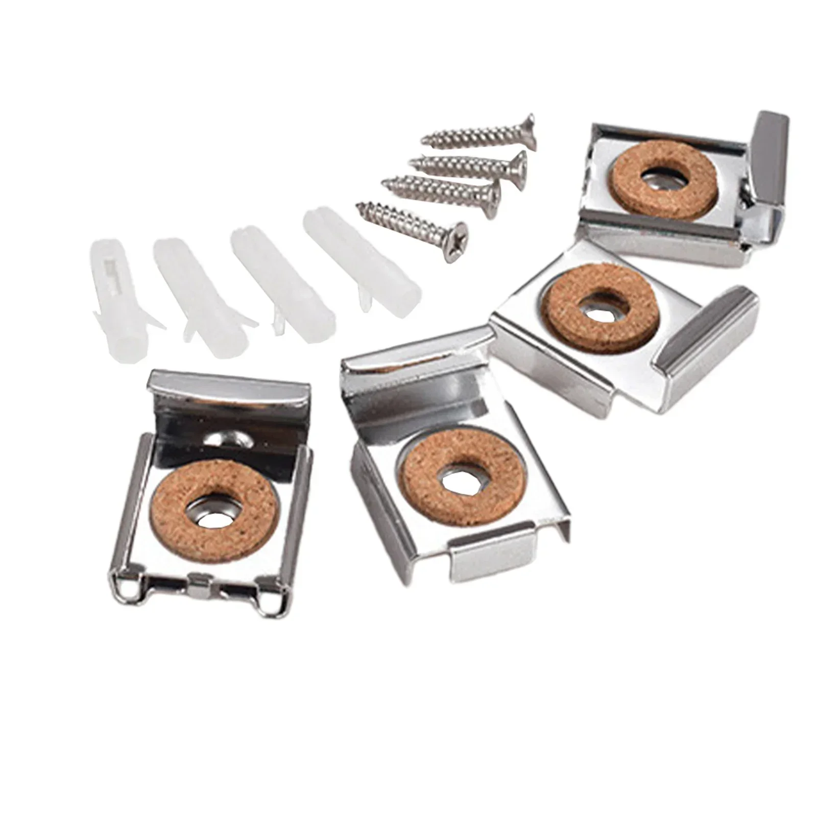 

Heavy Mirror Large Heavy Retainer Clips Quality Mirror Hooks Small And Unobtrusive Alloy Steel Mirror Clips Set