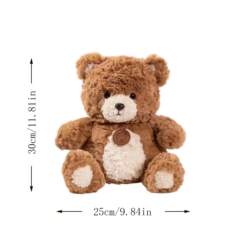 Un ours en peluche de 30 centimètres de haut dans le style d'un ours guerrier McGee avec trois couleurs. C'est le cadeau parfait pour la famille un