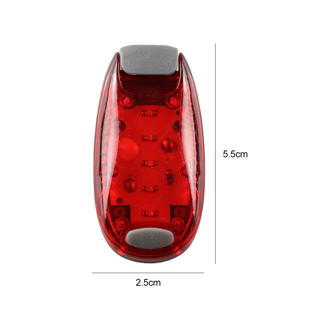 1PCS Taillight Helmet Light Reflective Equipment Night Riding 5LED Parts Safety LED Light Clip Running