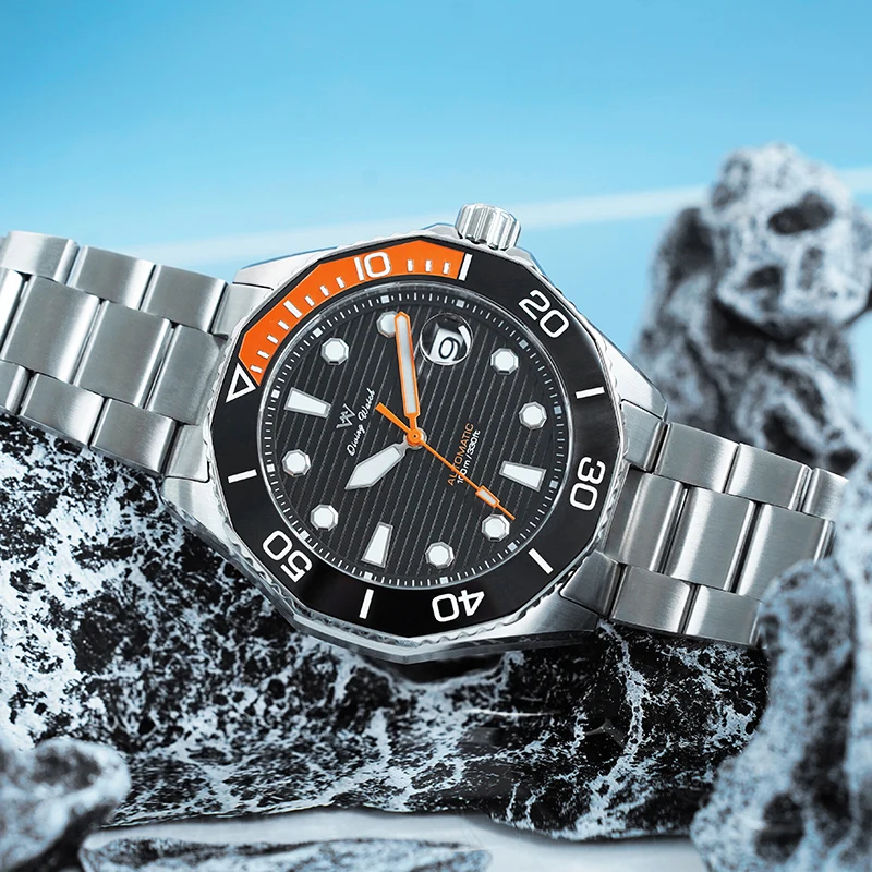 ساعة WM ساعات آلية أوتوماتيكية مقاومة للماء كلاسيكية كاجوال لرجال الأعمال ساعة Welly Merck WM189M