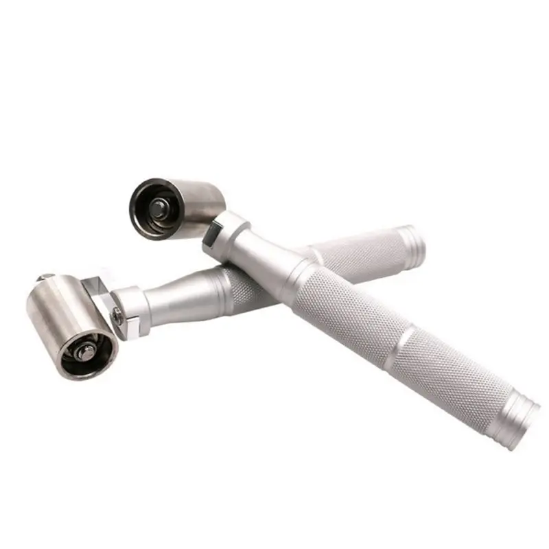 

A7THK-Aluminum Alloy Roller Wallpaper Pressing Wheel Household Construction Flat Wheeling Roller With Bearings