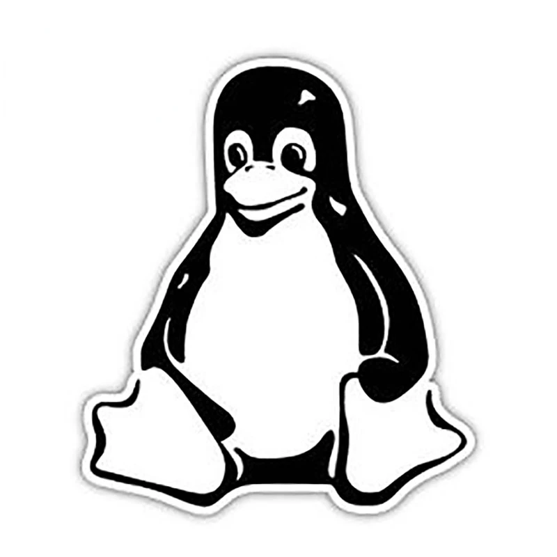 Car Styling Tux Penguin Linux Decal Car Sticker Vinyl Graphic for Car Window Door Bumper Laptop Decor
