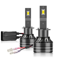 2PCS 20000LM H1 LED Headlight Bulbs 150W  Auto Headlamps 6000K White 12V External Drive 3570 CSP Chips  Car Front Lights