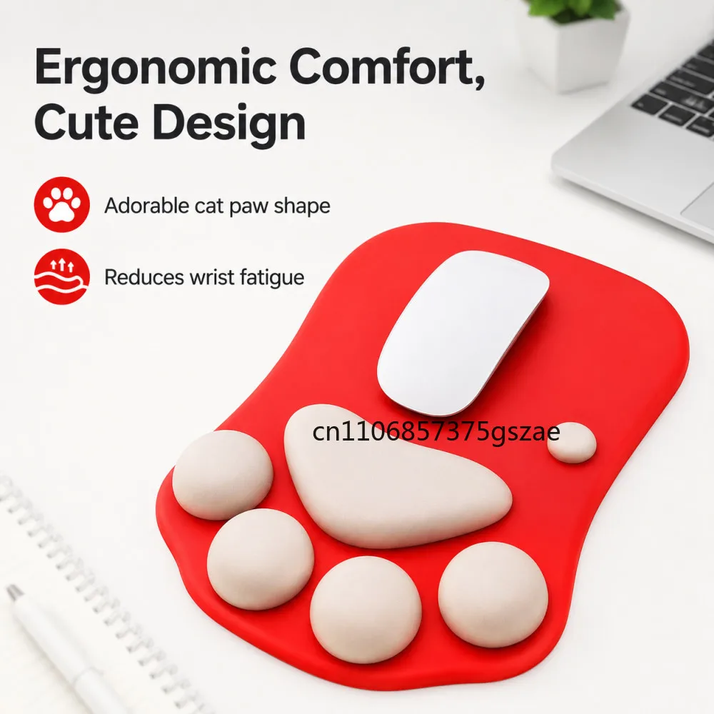 Alas Mouse Cakar Kucing 3D Luc - Desk Setup Mac ulasan dan harga