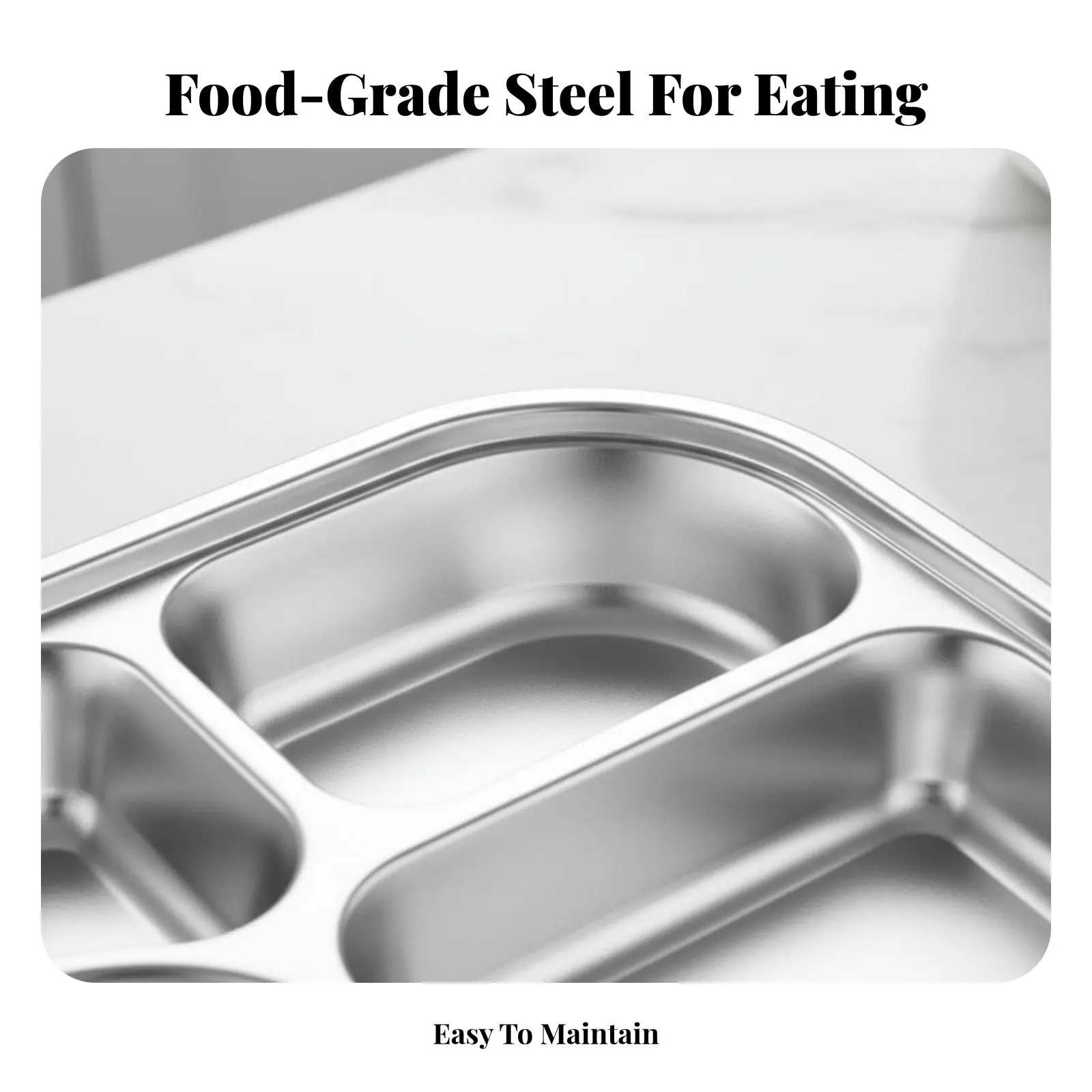 

Ланч-бокс из нержавеющей стали 316, пищевой контейнер бенто, герметичный лоток с отделениями для студентов и офисных работников, портативный, с крышкой