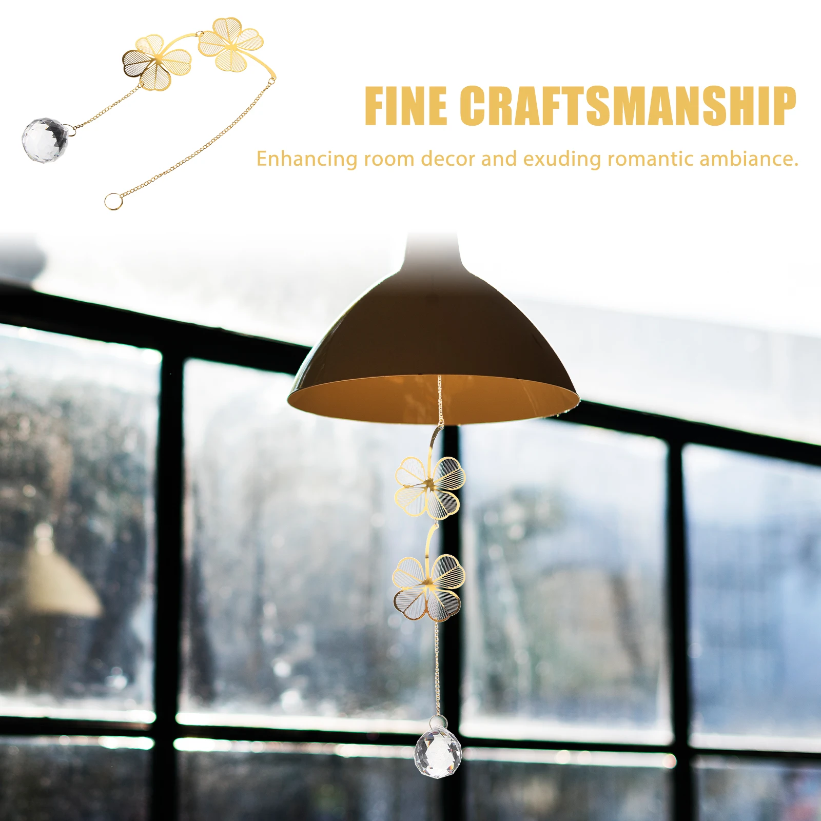 

Pendant Crystal Hanging Decor Window Household Ornaments Indoors Garden Pendant Crystal Wind Decor Fine