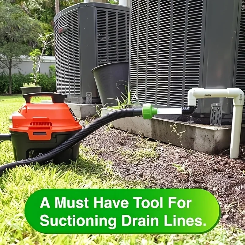 Universal AC Drain Line Unclogger Adapter, Clear Visibility HVAC‑to‑PVC Air Conditioner Drain Line Cleaning Tool - view 2