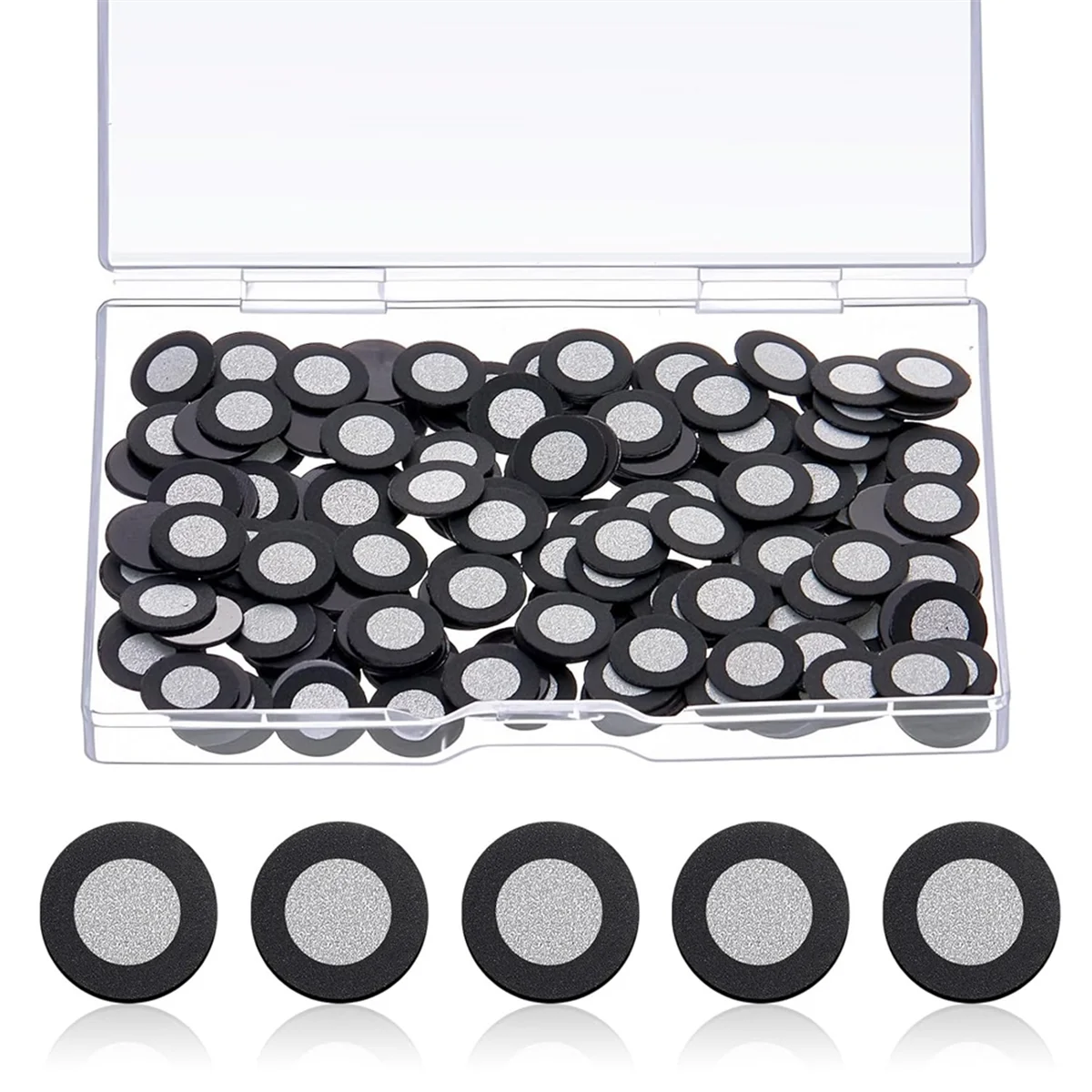 AA98 200 Pcs 3D Magnetic Tracking Dot for Scanner Inner 6.0 mm Outer 10 mm Scanning Reference Point Marker for 3D Scanning