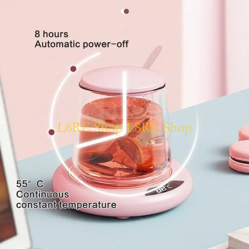 L8RE Portable Cup Heater Small 3 Speed Heating ABS Texture for Winter