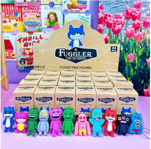 Fuggler Orignal Blind Box Keychain Pendant Model Doll Funny Ugly Monster Figure Statue 6-8.5cm Ornaments Dolls Birthday Gifts
