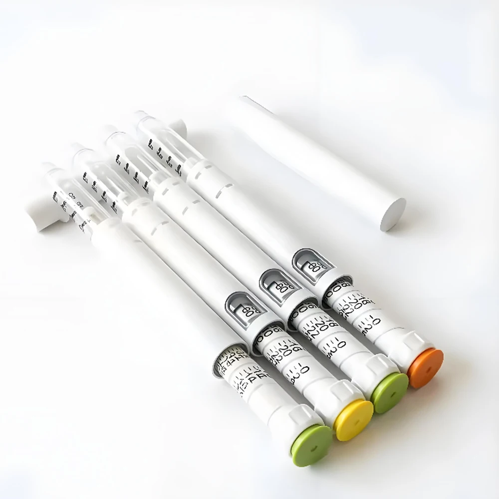 disposable Adjustable Disposable Sterile Injection Pen Insulin Injection Pen with 3ml Cartridges bottles 32G 4mm Pen Tip