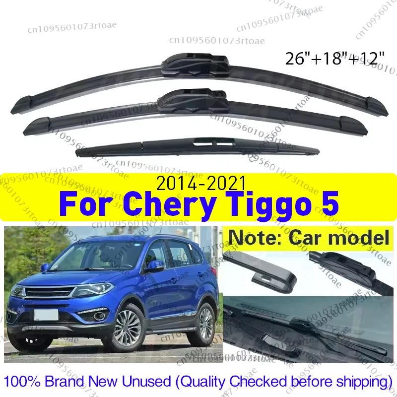 

Для Chery Tiggo 5 Grand Tiggo5 DR6 EVO6 2014-2021 передние и задние щетки стеклоочистителя, резак J, крючок, автомобильные аксессуары 26 "+ 18" + 12"