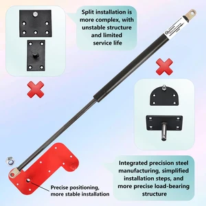 Murphy -Bett -Kit, DIY -Hardware, verstecktes Wandbett, Klappbett, kräftige hydraulische Stange, halbautomatische Klappbettstruktur 8 Hauptverkäufe Doppelbettstraße - №5