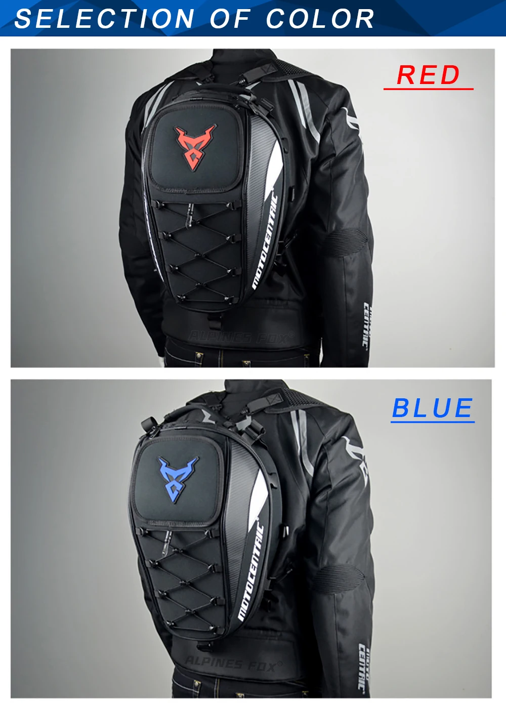 Moto zentrische wasserdichte Motorrad-Heck tasche Multifunktions-Rücksitz tasche Hochleistungs-Motorrad tasche Fahrer-Fallbein-Seiten tasche – Detail 3