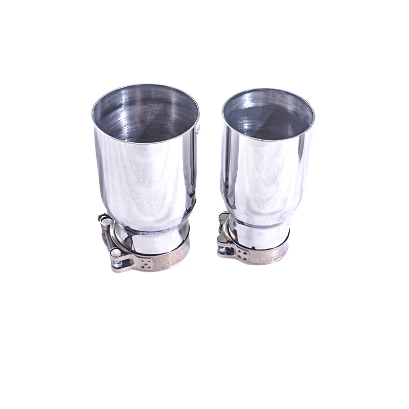 For OEM  General-purpose Car Exhaust Tip, 304 Stainless Steel Flat-ended Tip, General-purpose Decorative Exhaust Cap