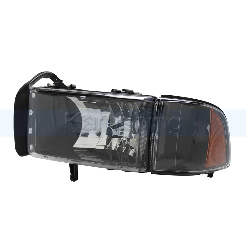 1pair Front Bumper Headlight For Dodge Ram 1994-2001 Headlamp Head Lamp Head Light