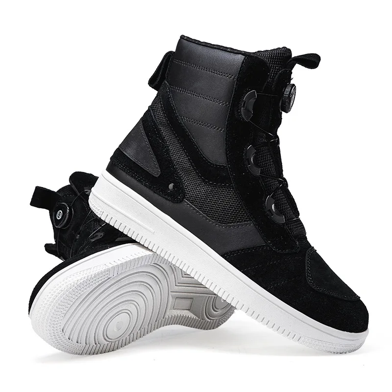 

Summer Breathable Motorcycle Boots Men Motorbike Sneaker Microfiber Leather Adventure Touring Boots Motorcyclist Shoes Anti-slip
