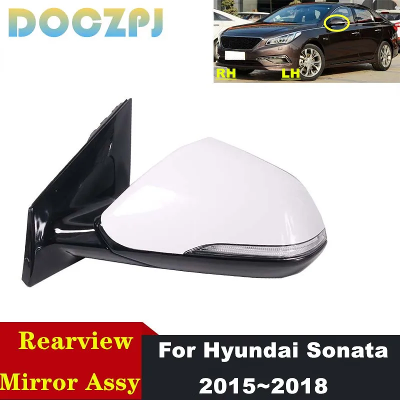 

Car Door Electric Folding Heating Side Rearview Reversing Mirror Assembly For Hyundai Sonata 2015 2016 2017 2018