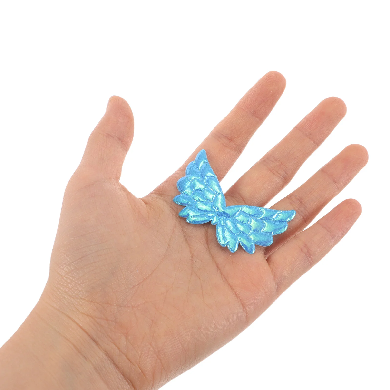 

70pcs Wings: Shiny Embossed Patches For Cake Toppers Hair Clips Clothing Decor Diy Craft Party Favors Kids Shower