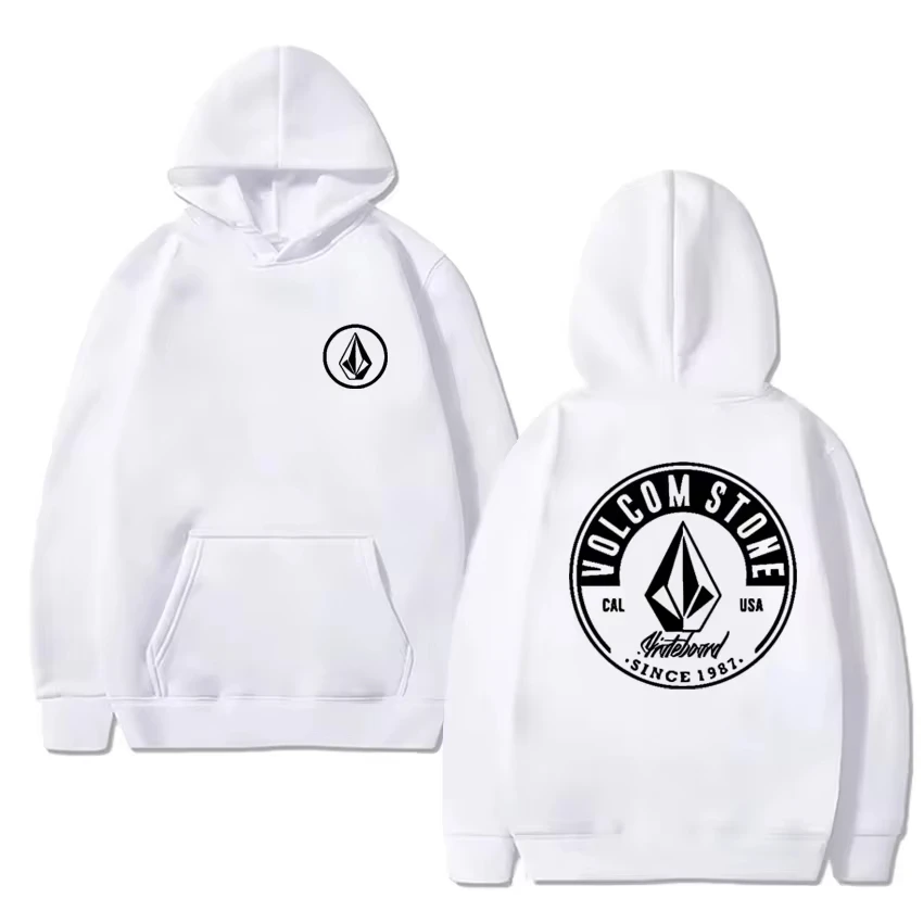 2026 Fashion Hoodie Women and man Hoody Volcom Stone Double-sided Casual Graphic Sports Tops Breathable Streetwear Clothing